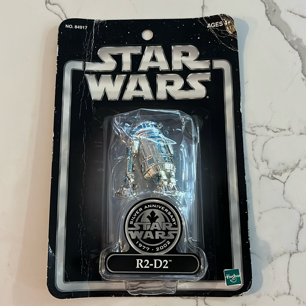 NIB Hasbro Star Wars Silver Anniversary 1977-2002 R2-D2 action figure